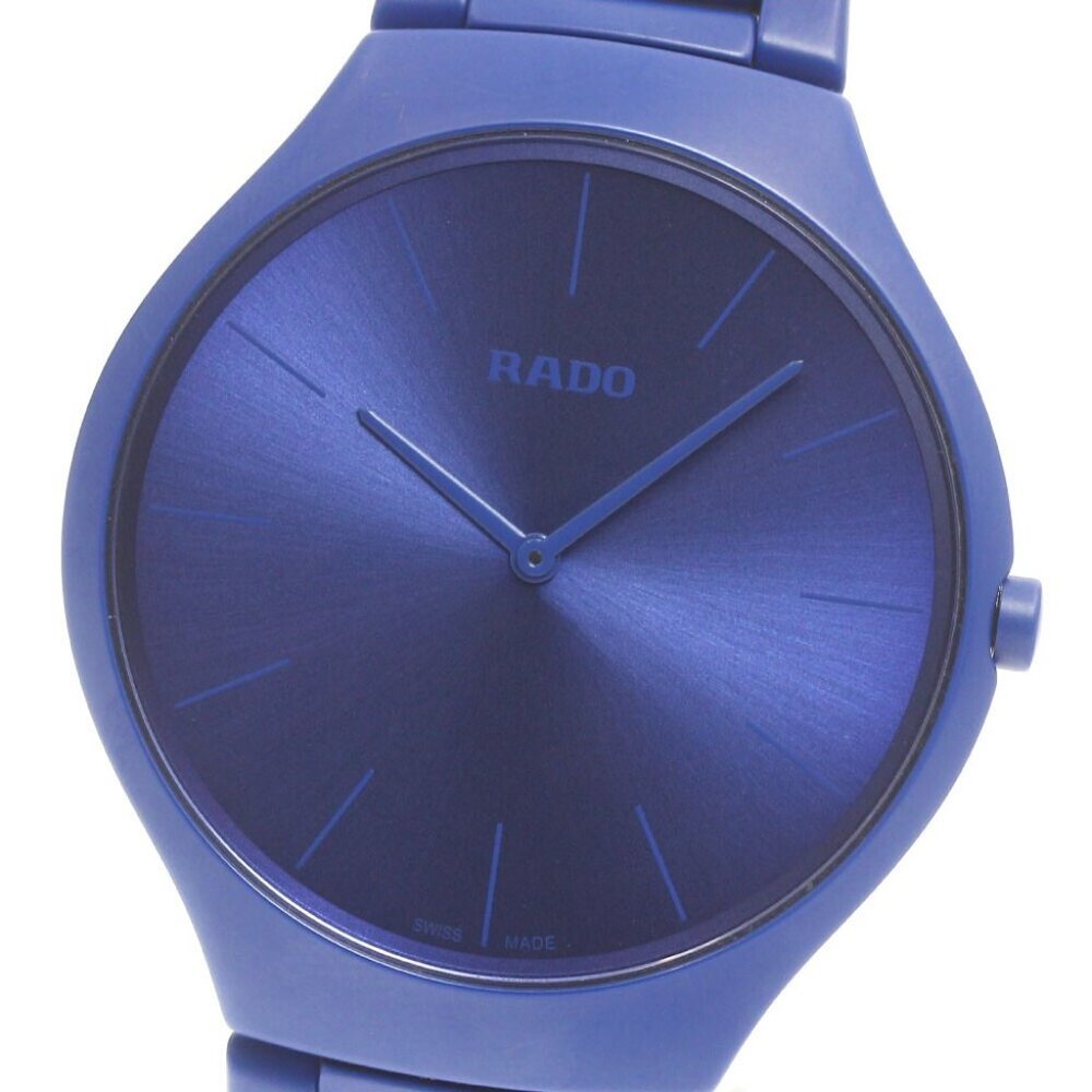 RADO True Thinline Couleur Corbusier blue Dial Quartz Men's - Picture 2 of 7